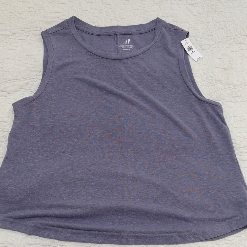 GAP Women's Lavender-Blue Muscle Tank